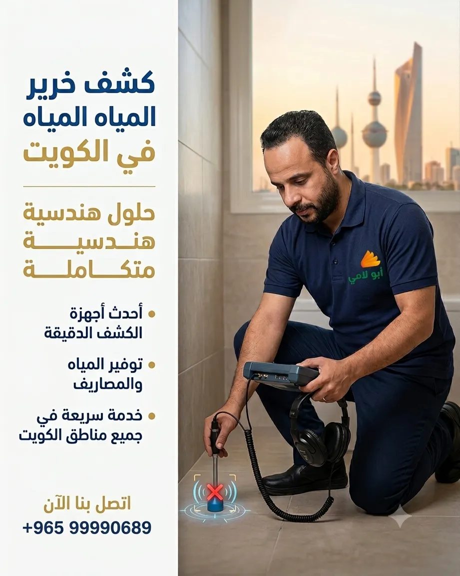 كشف خرير المياه بالكويت من شركة أبو لامي